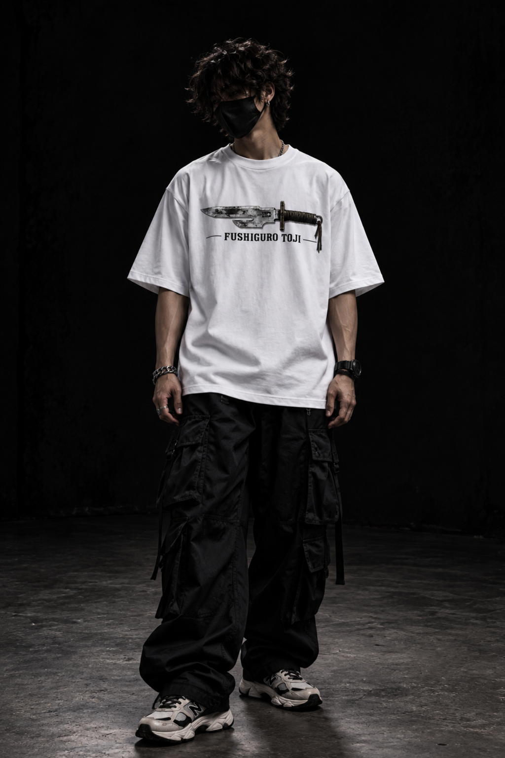 Toji Cursebound Oversized Tee – White