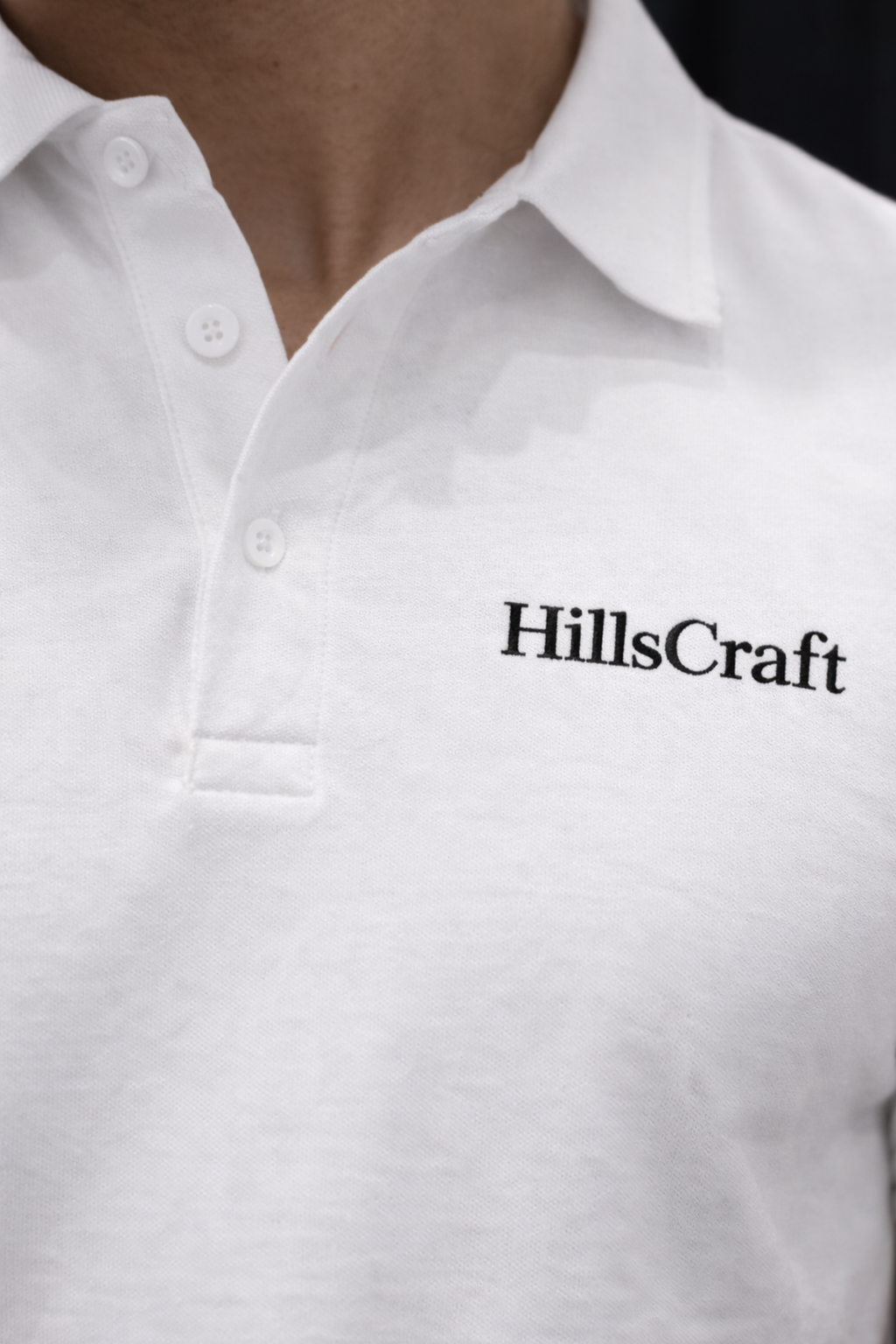 Hillscraft Regular Fit Lycra Polo T-Shirt - White