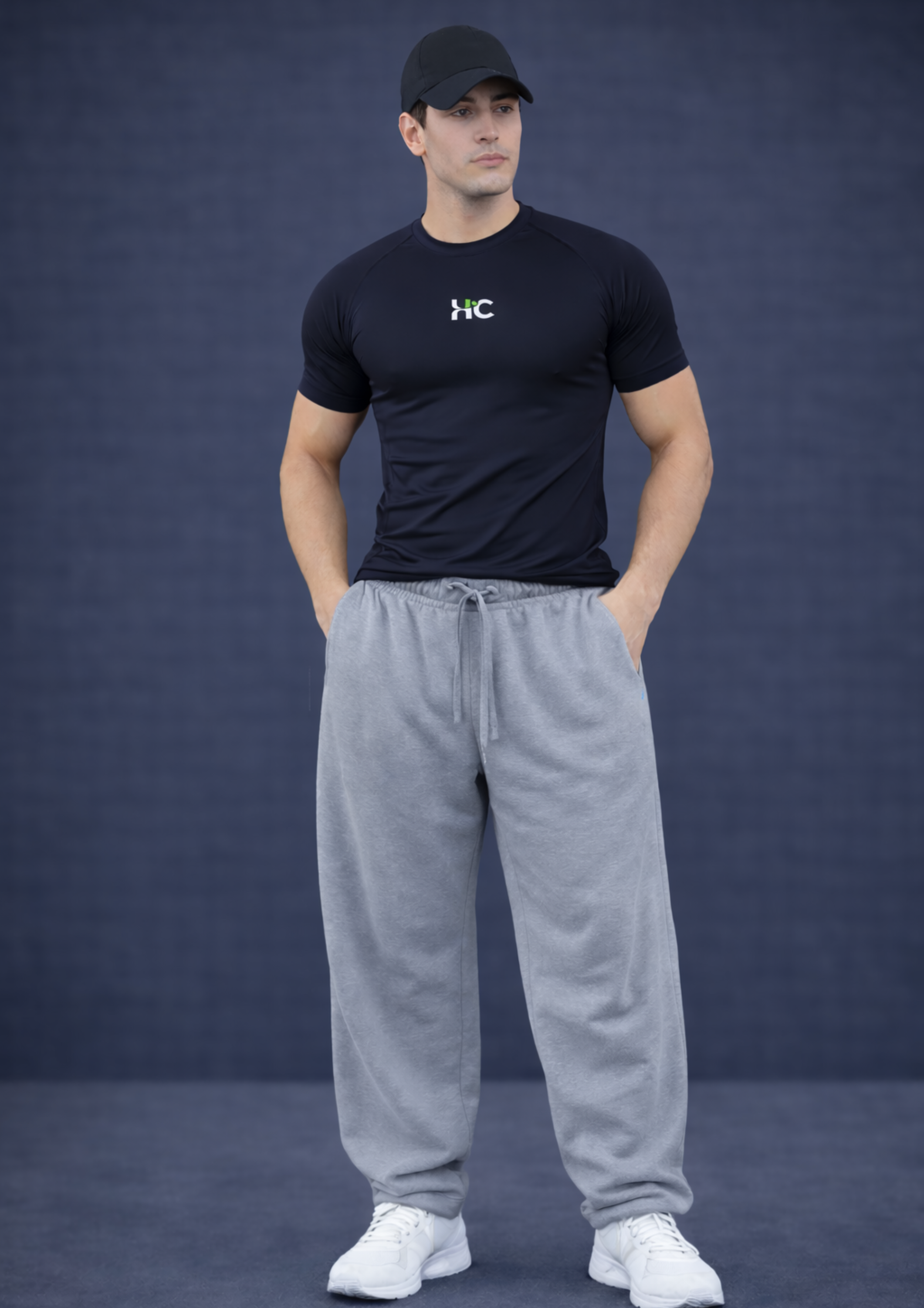 Backstrike Green design Compression Half Sleeve T-Shirt  – Black