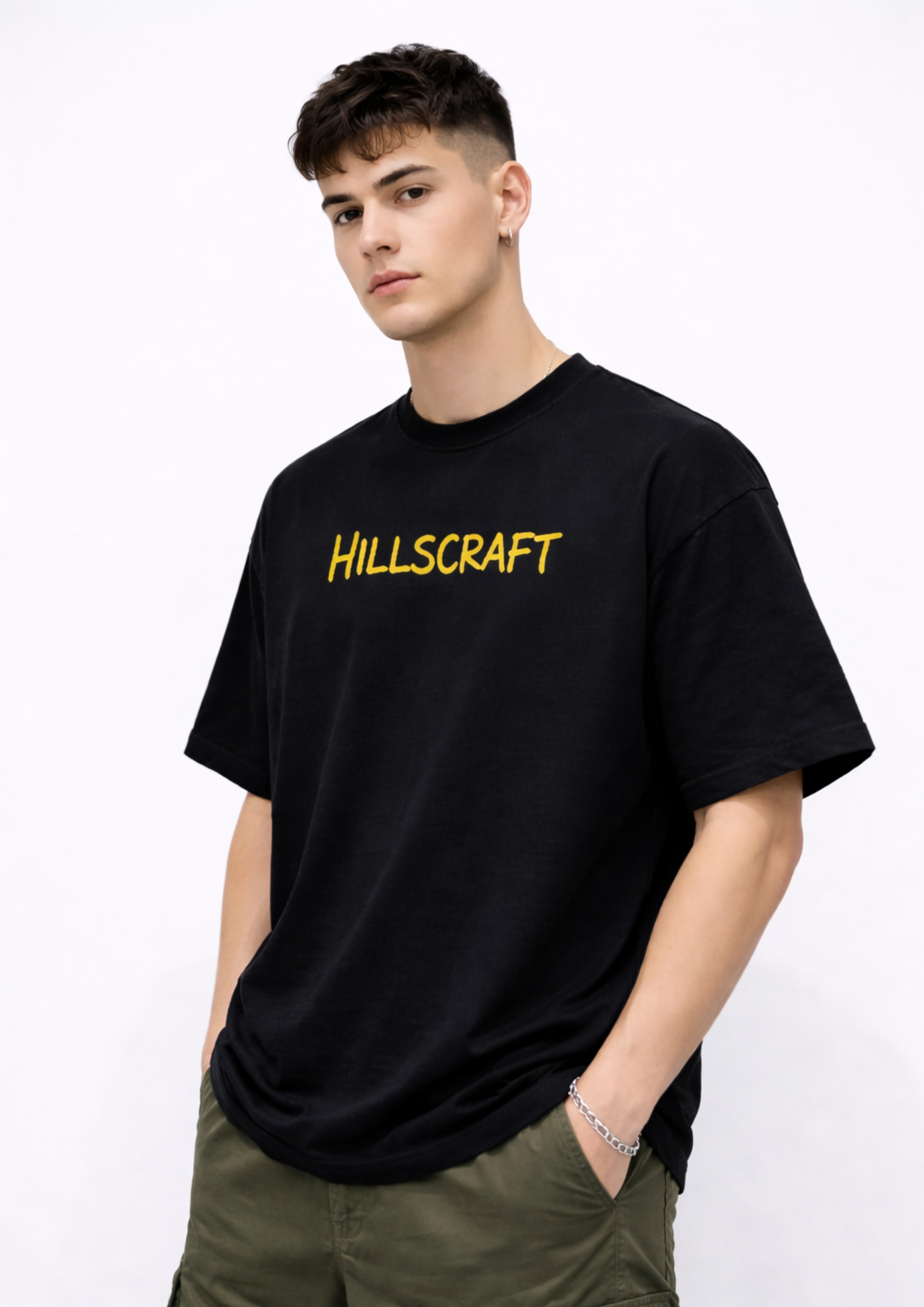 Lambo Hustle Oversized Tee - Black