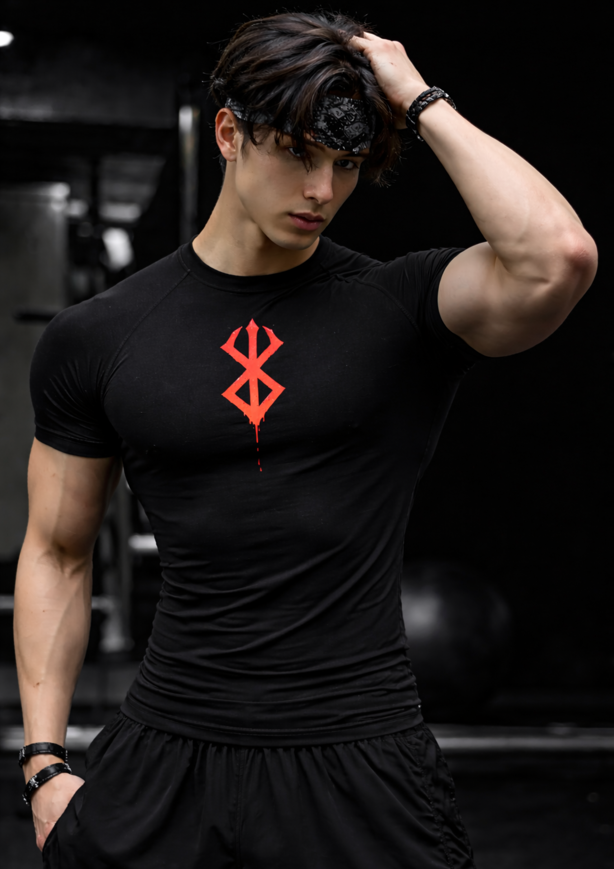 BERSERK Compression Half Sleeve T-Shirt – Black