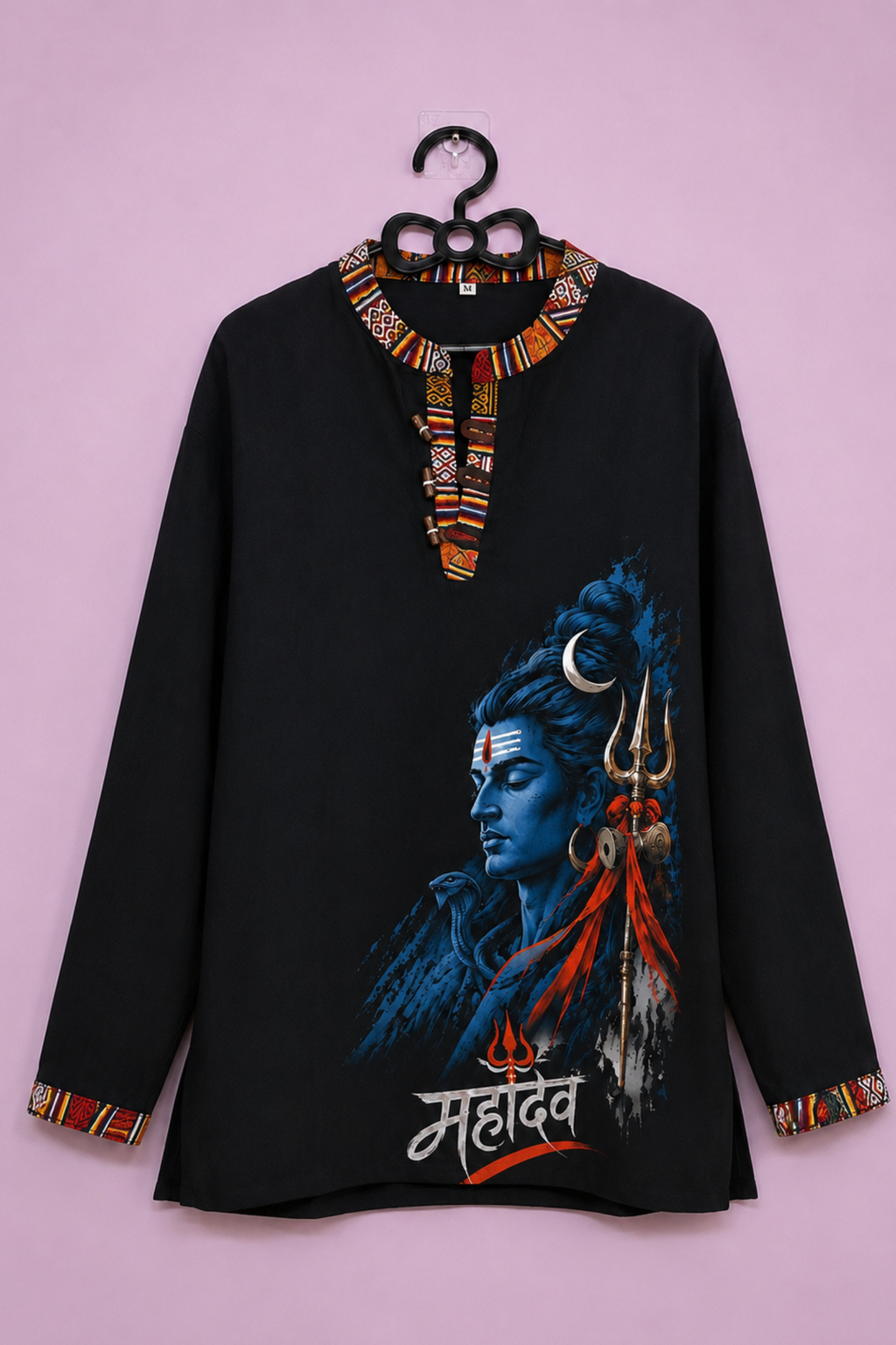 Mahadev Rudra Kurta - BLACK