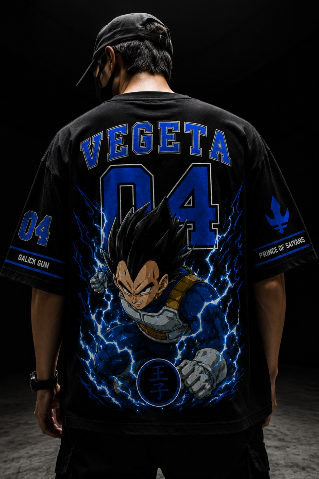Vegeta 04 Oversized T-Shirt -Black