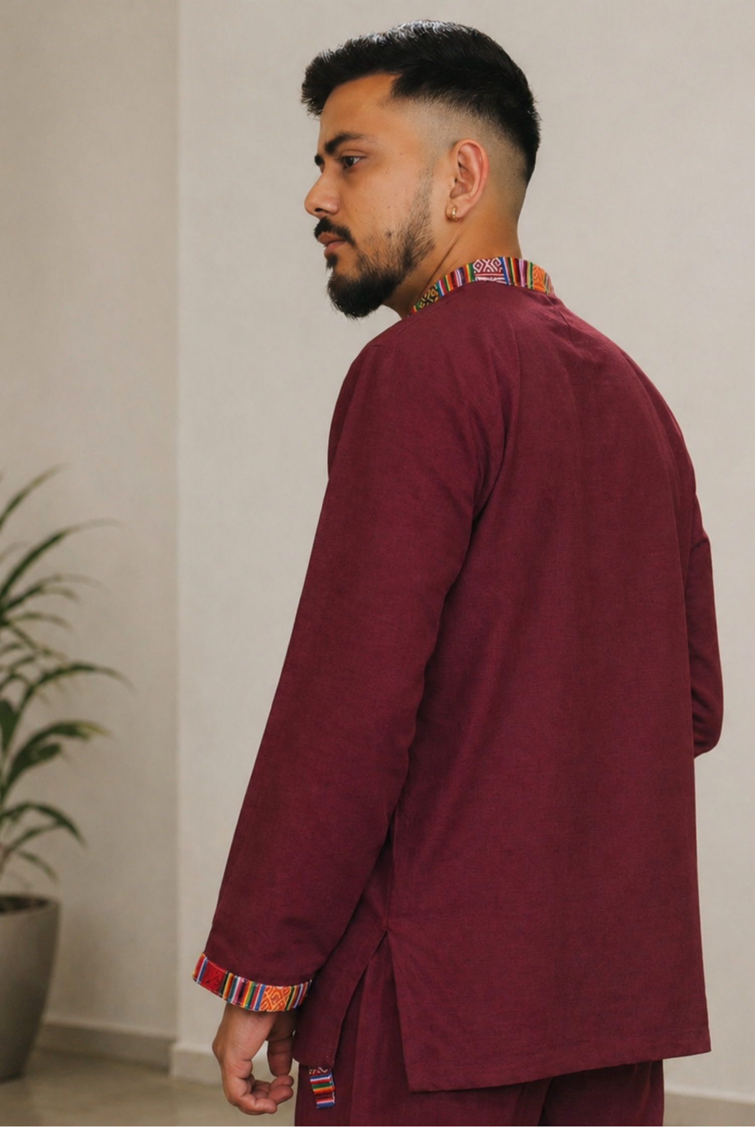 7 CHAKRAS Ethnic Kurta -MAROON