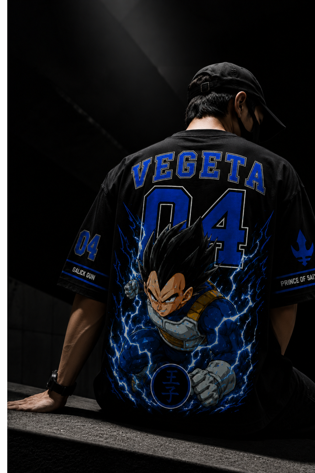 Vegeta 04 Oversized T-Shirt -Black