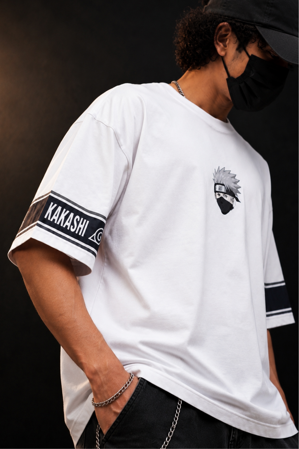 KAKASHI Oversized Tee – White