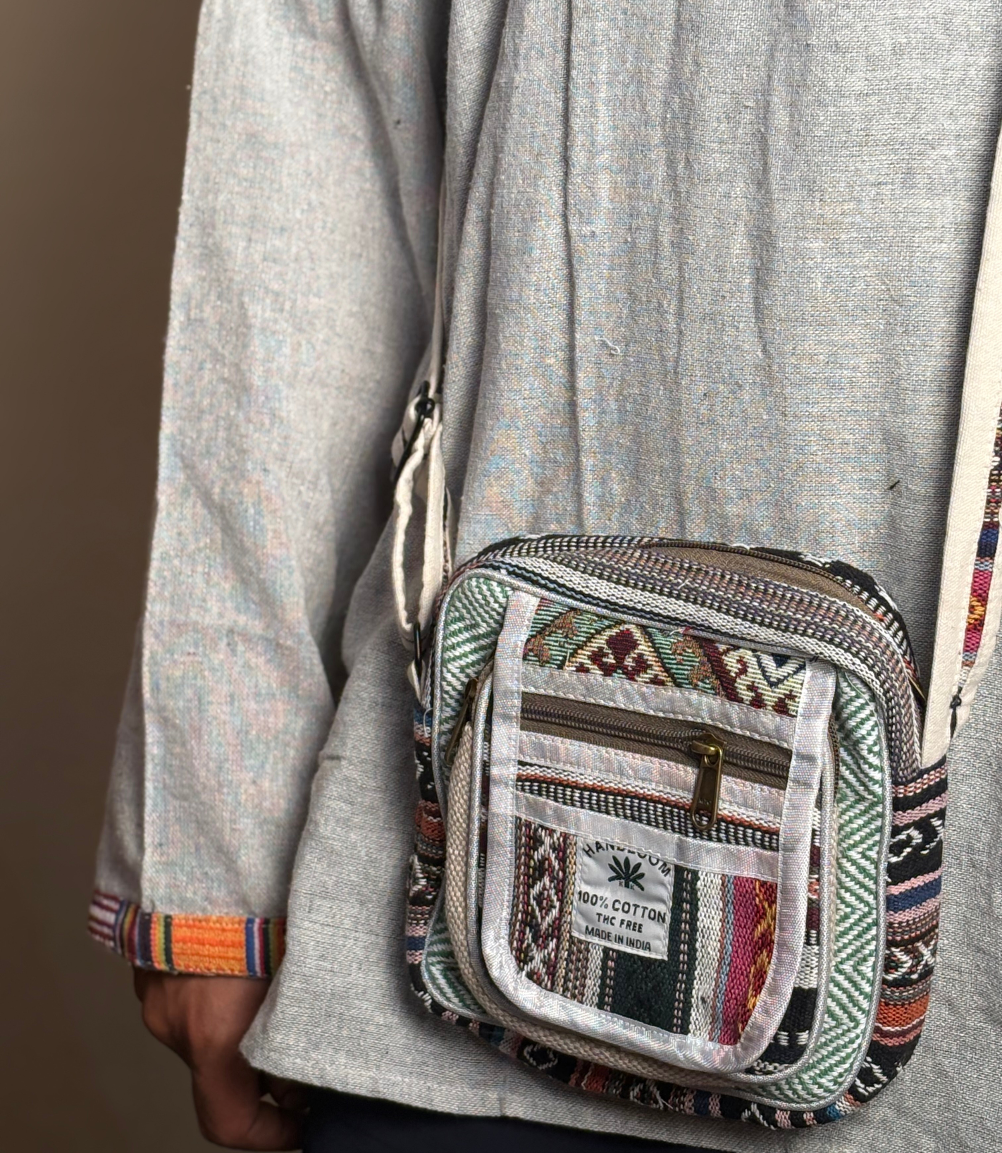 Hemp Side Bag - Small Multicolor