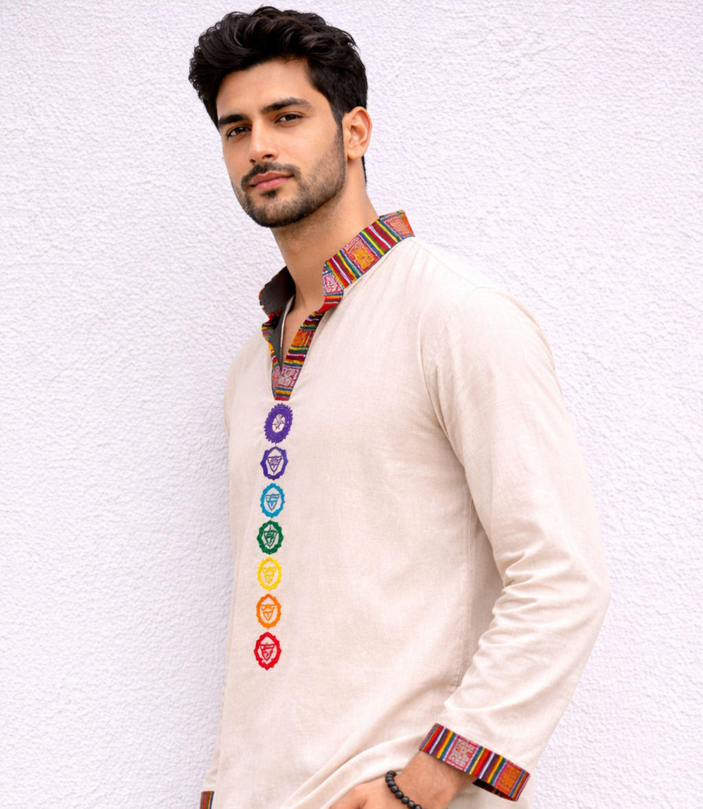 7 Chakara Kurta - BEIGE