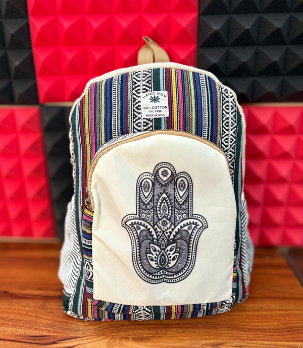 Hemp Bagpack - Hamsa