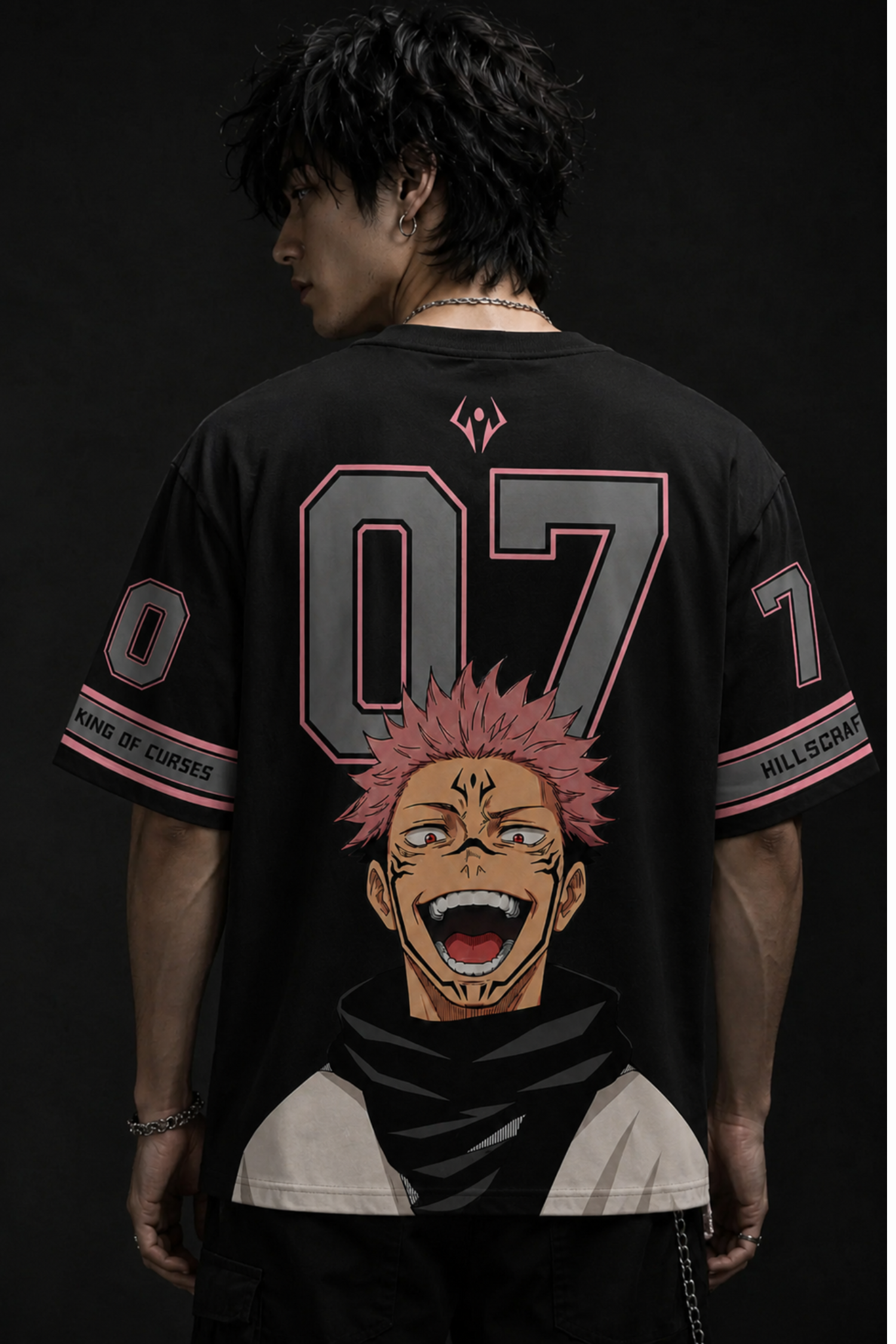 CURSED GOD 07 Oversized Tee – Black