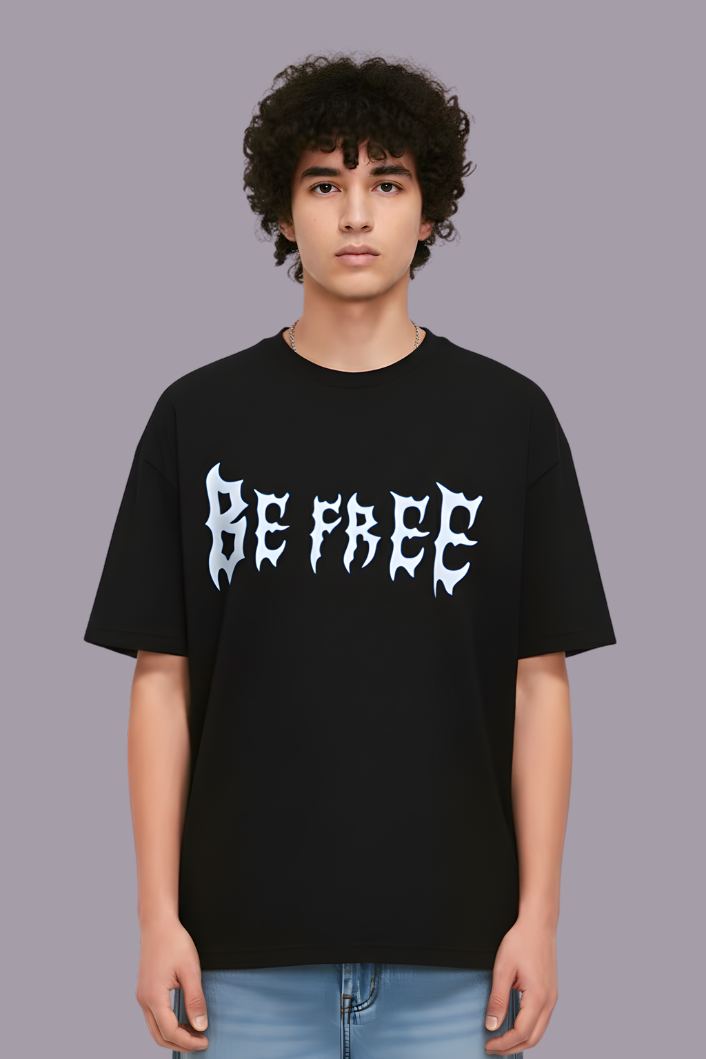 Be Free Oversized T-Shirt-Black