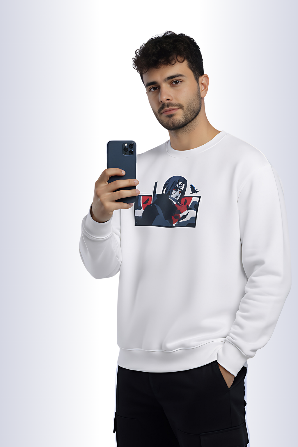 Itachi Regular Sweatshirt-White