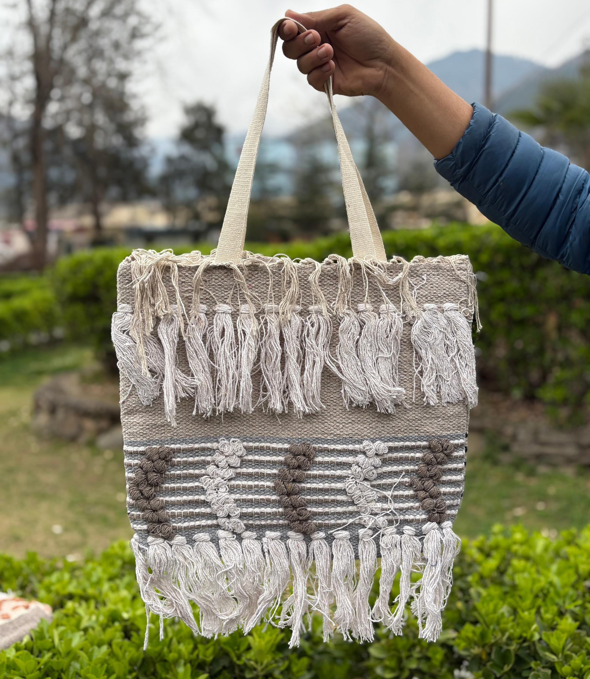 Women Boho Bag - Mix - Grey