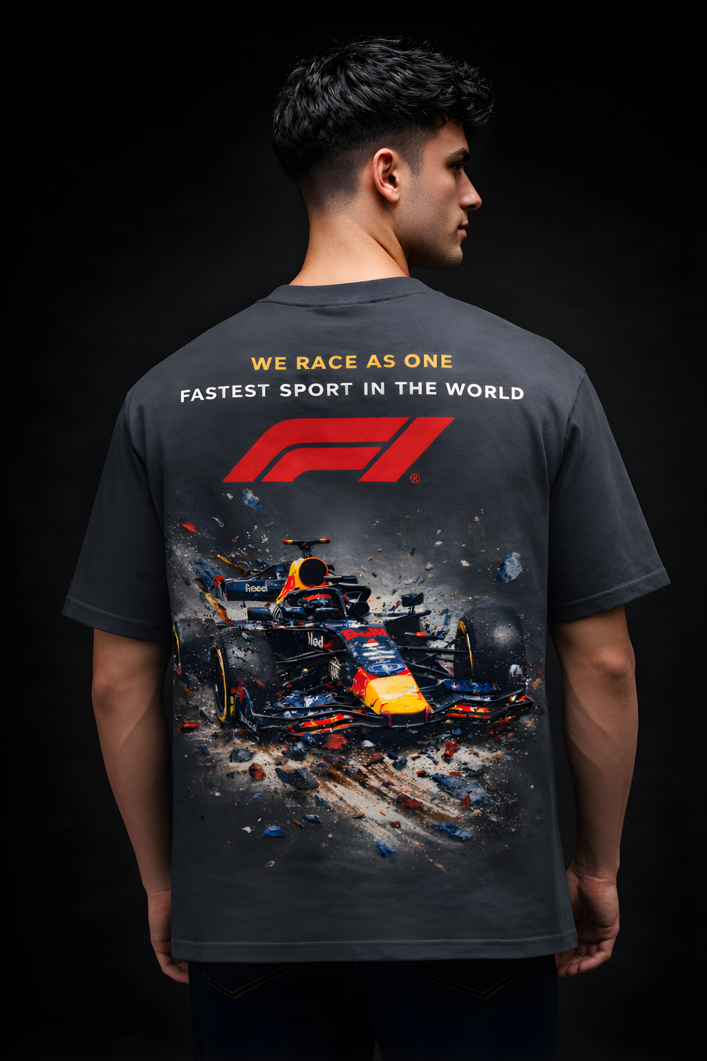 Velocity One Oversized Tee - Grey