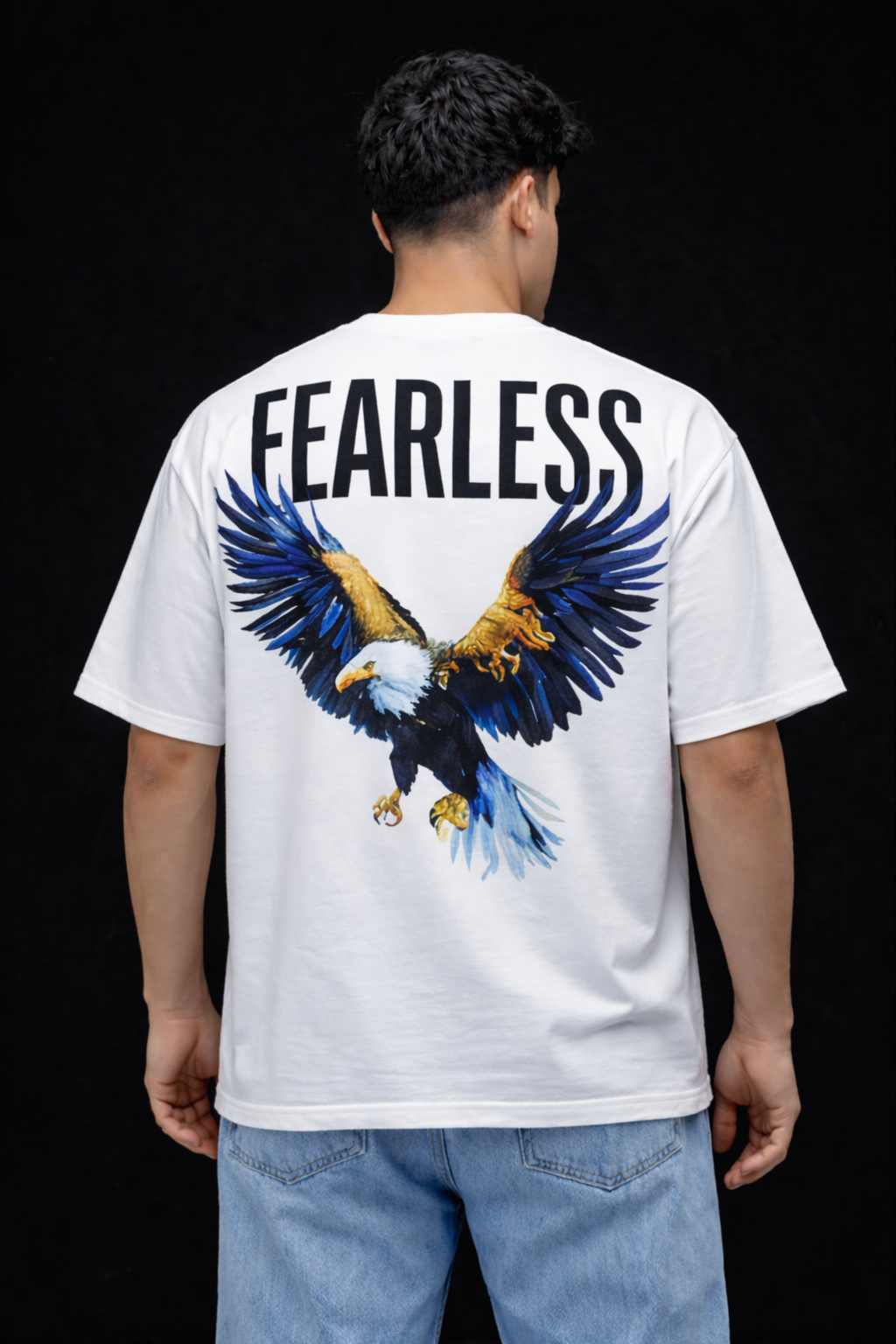 FEARLESS Oversized T-Shirt-White