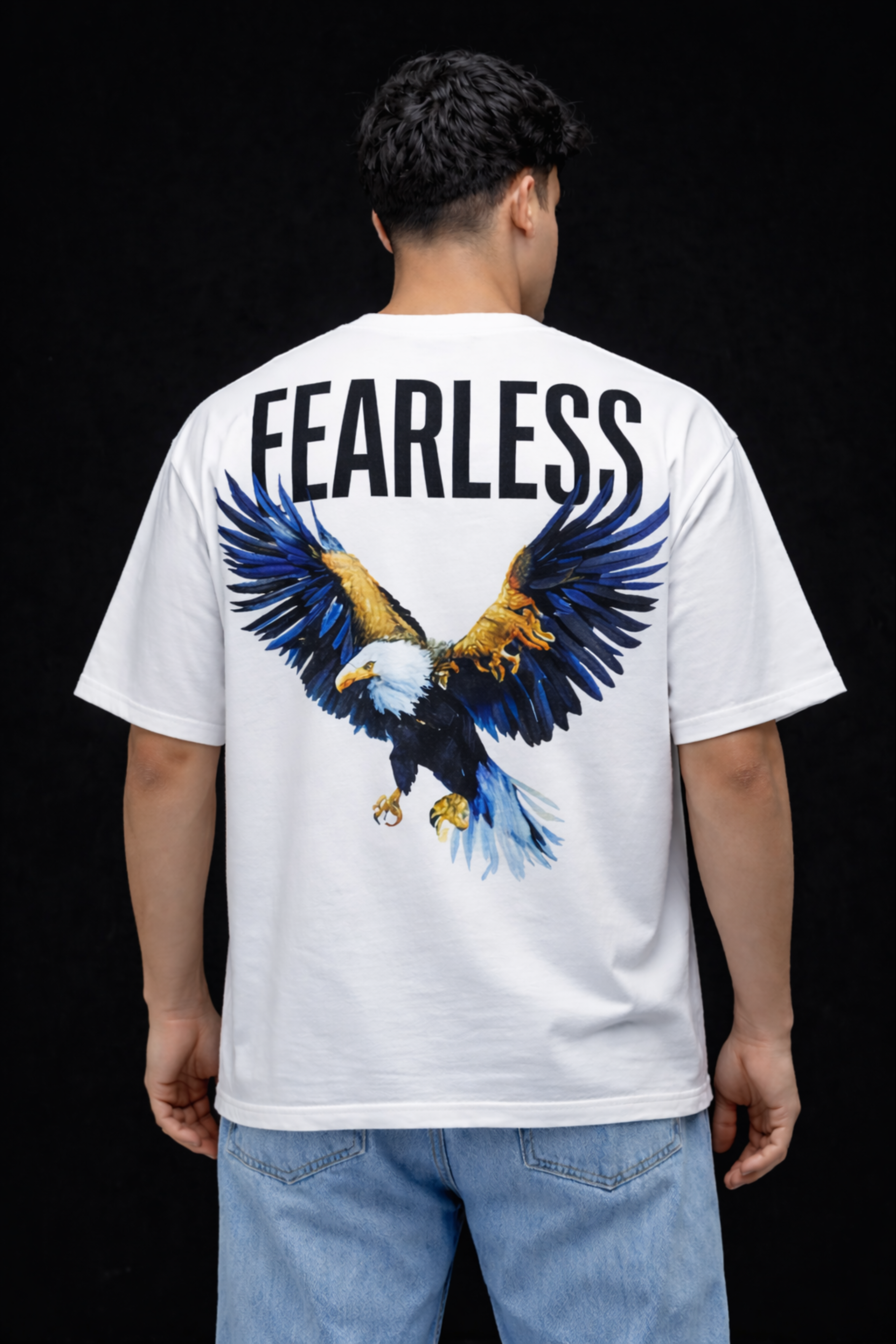 FEARLESS Oversized T-Shirt-White