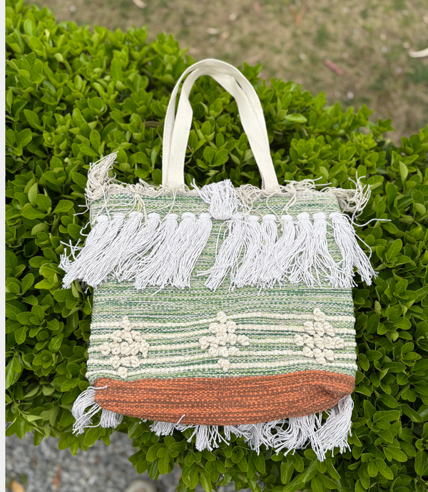 Women Boho Bag - Mint Green - Mix