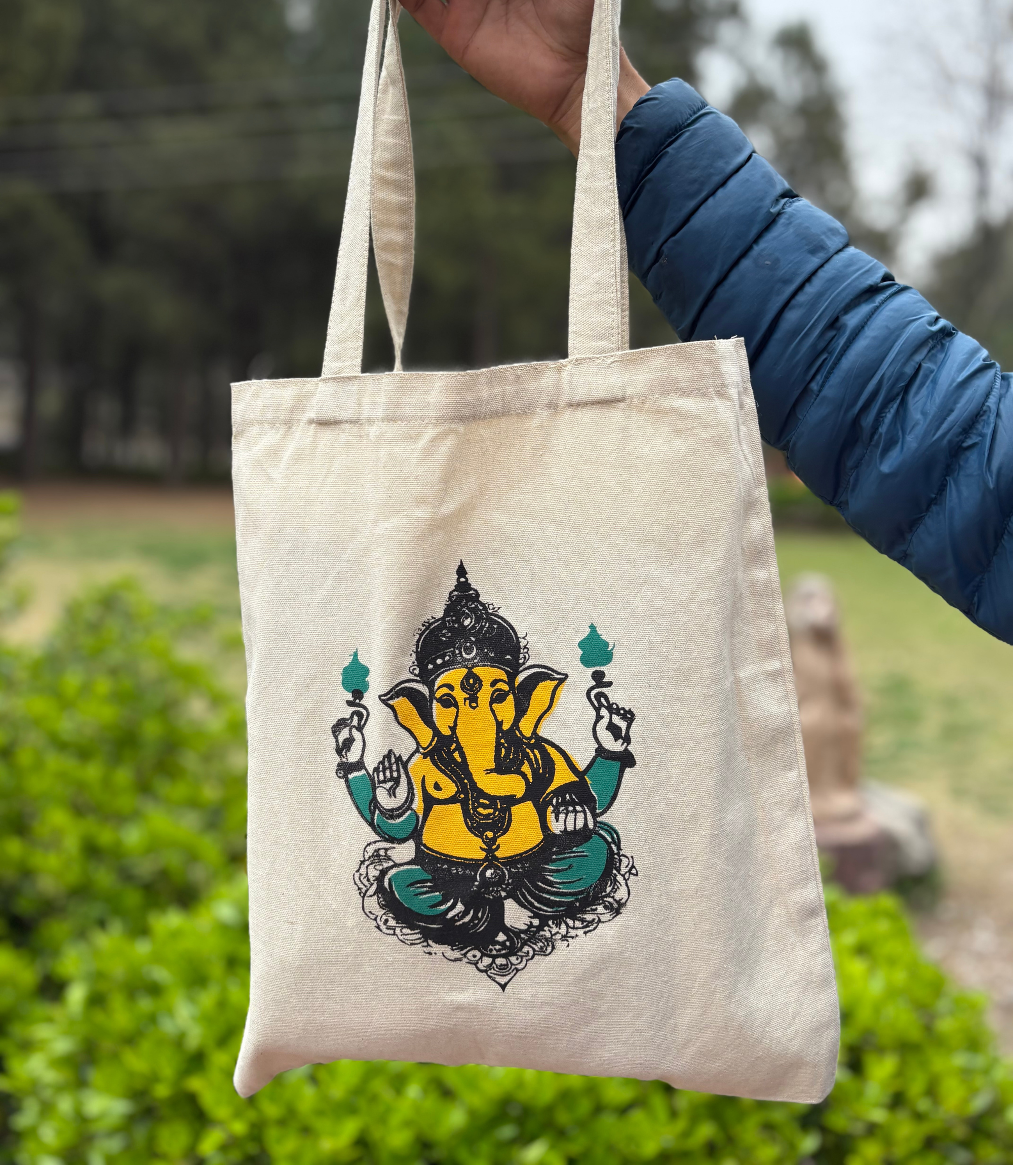 Canvas Tote Bag - Coloured Ganesh