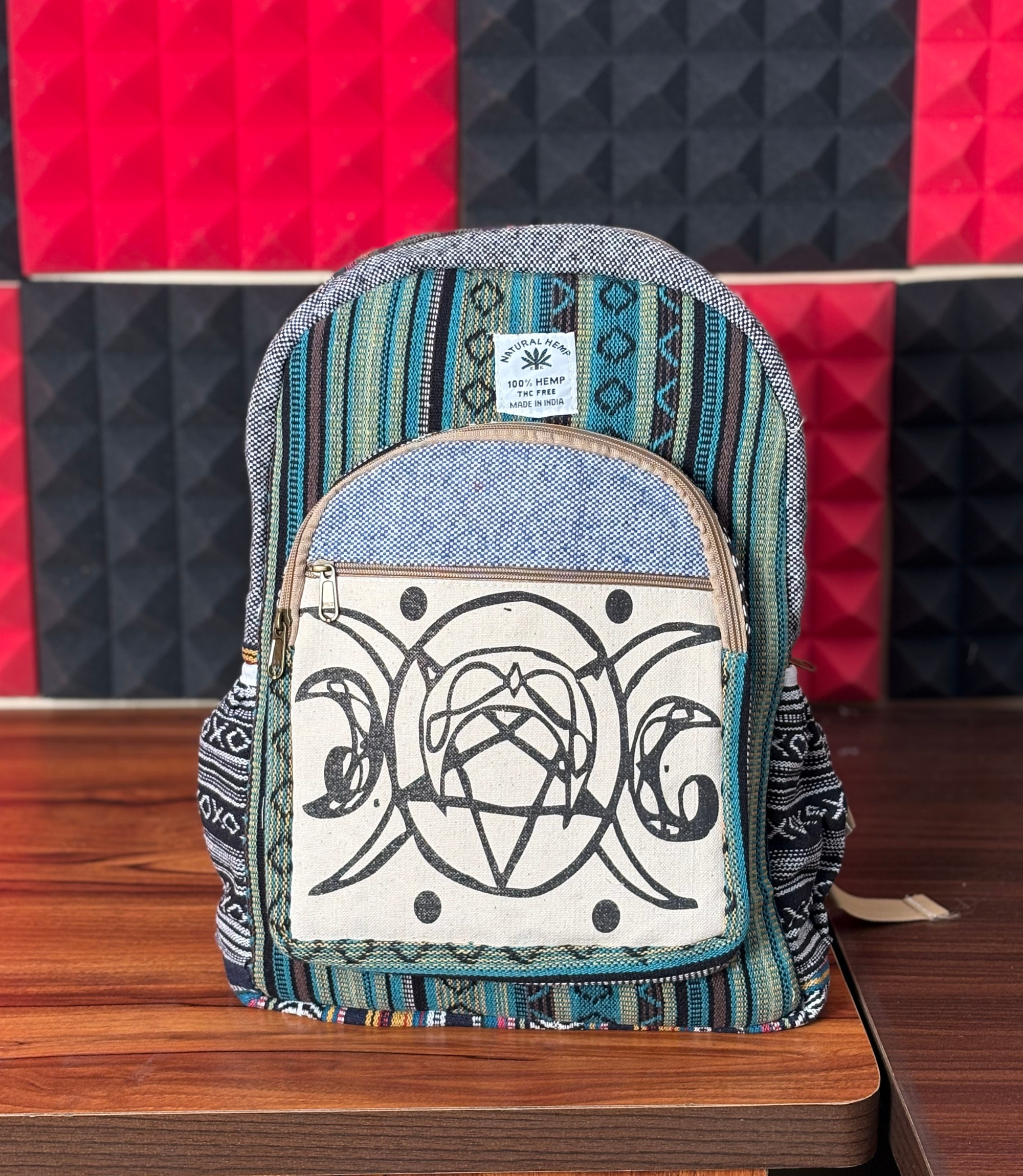Hemp Bagpack - Divine Blue