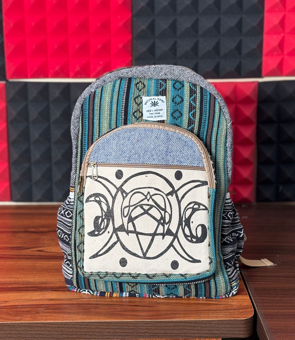 Hemp Bagpack - Divine Blue