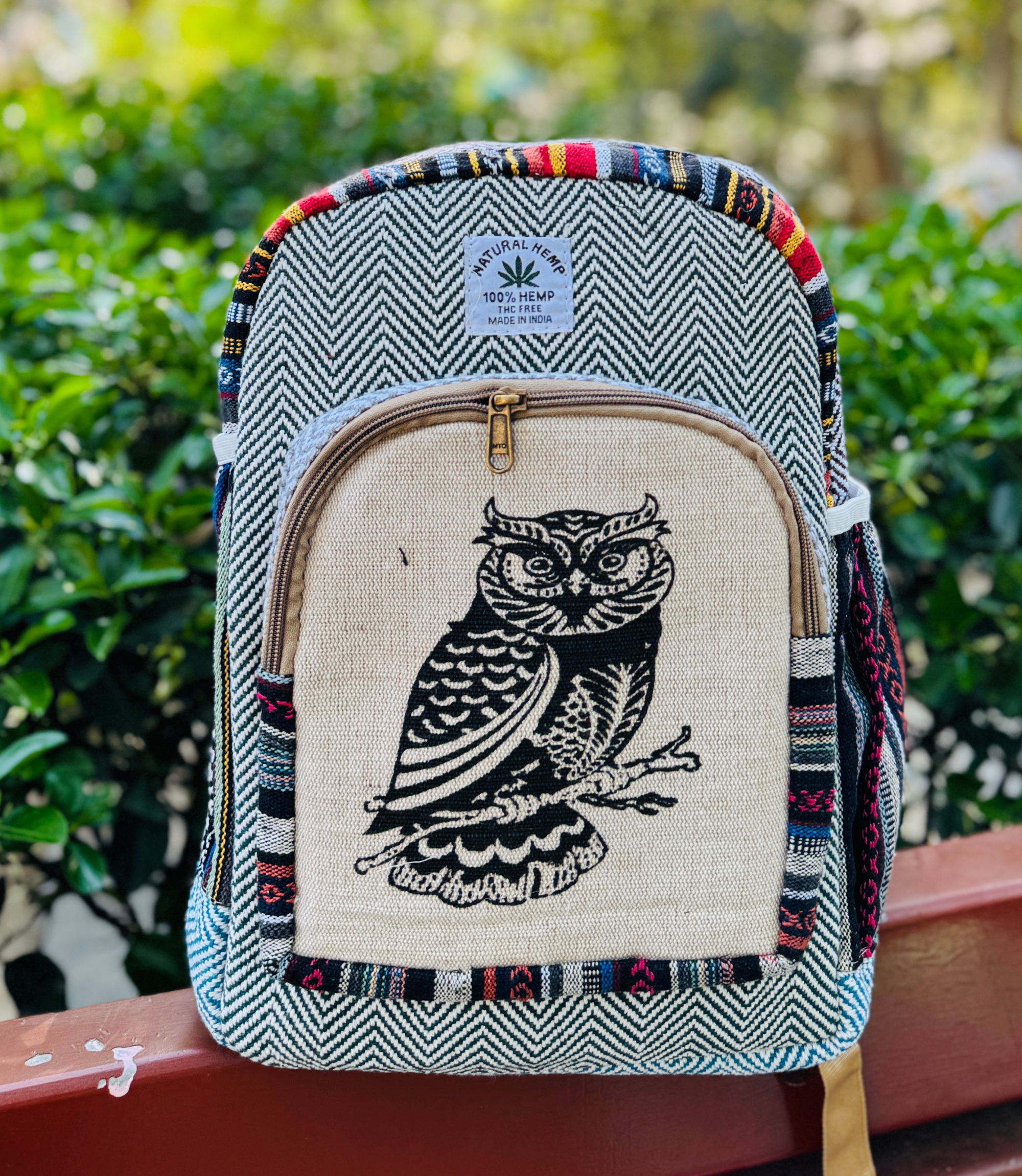 Owl Hemp Bag