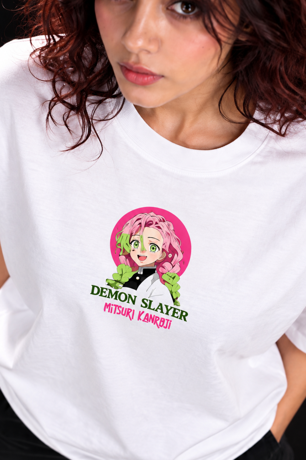 Mitsuri Love Hashira Oversized Tee – White