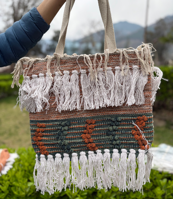 Women Boho Bag - Brown - Mix