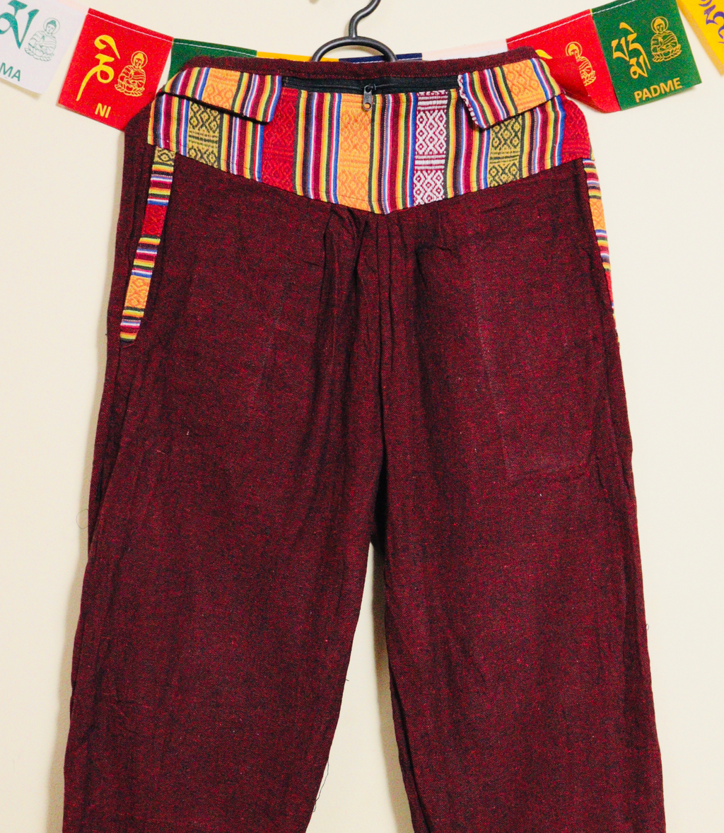 Cotton Pajama - Maroon-Unisex