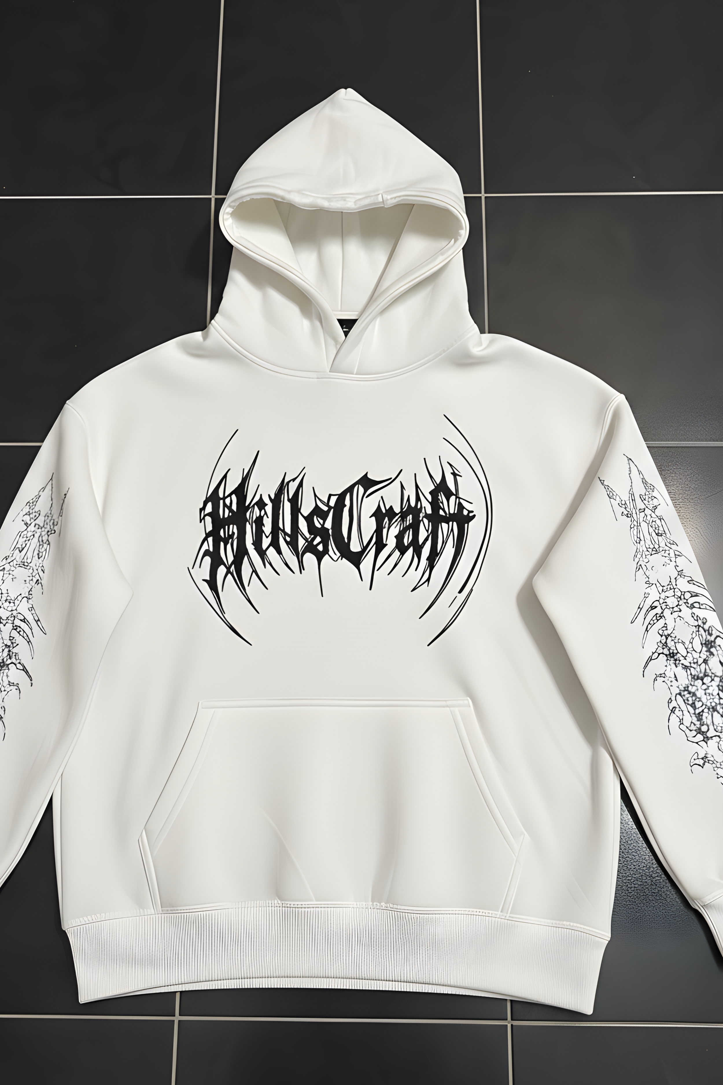 Dragon Oversized Premium Hoodie – WHITE