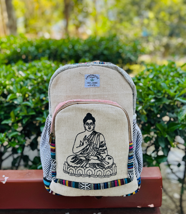 Buddha Hemp Bag Pack - B-W