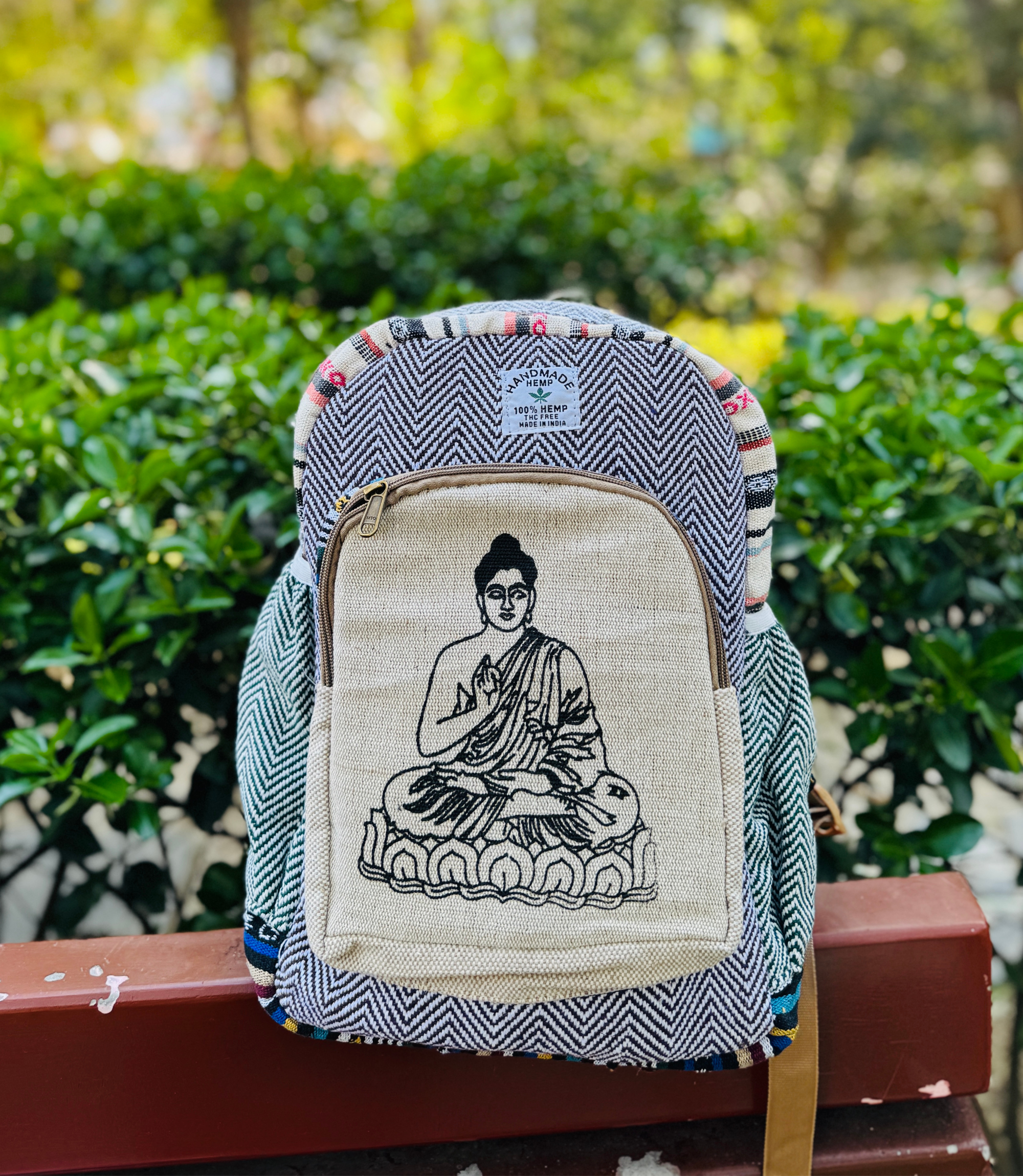 Buddha Hemp Bag Pack - B-W