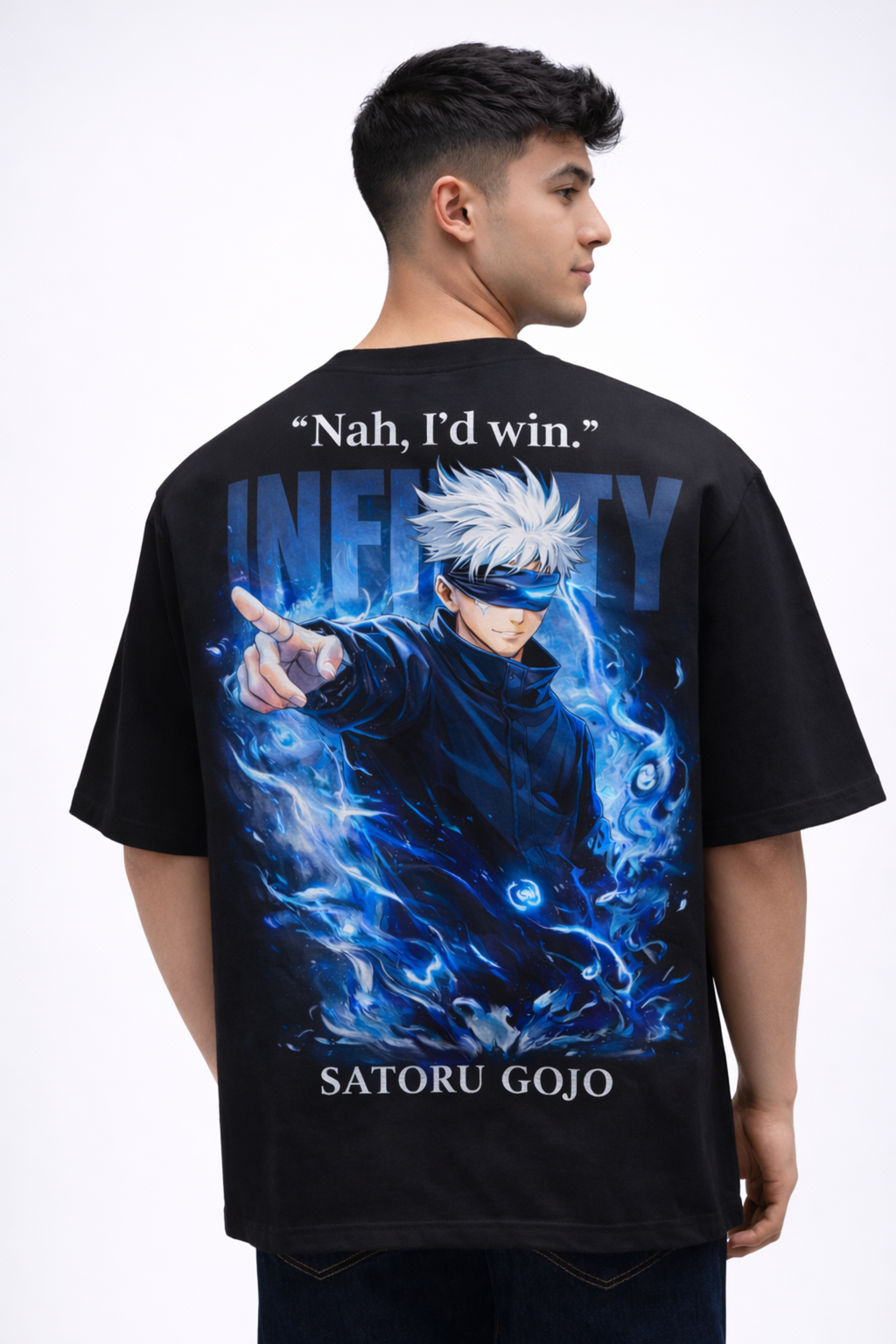 INFINITY Oversized Tee - Black