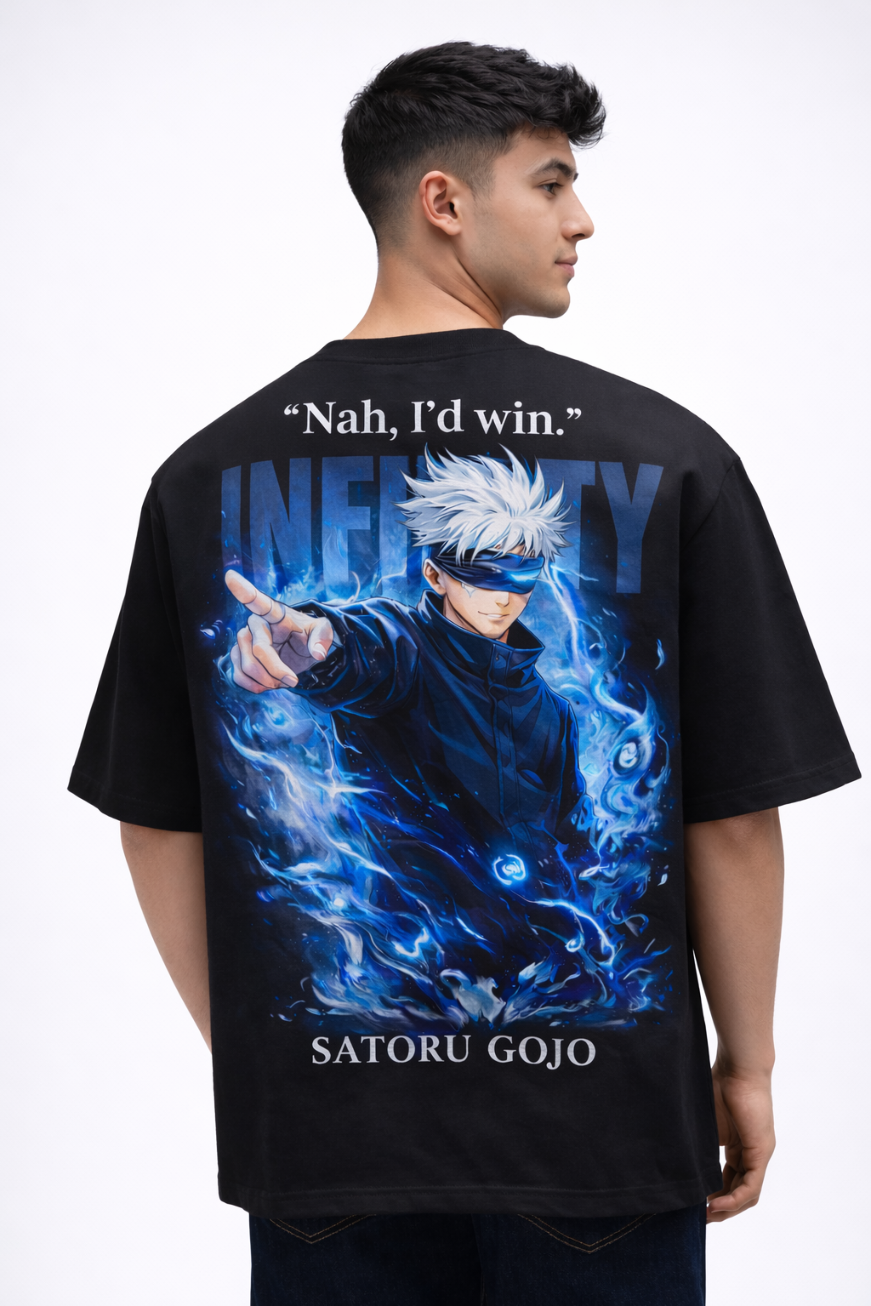 INFINITY Oversized Tee - Black