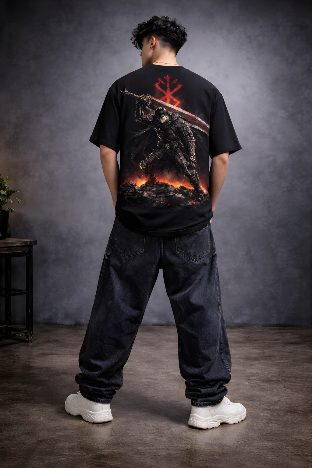 Warrior Berserk Oversized Tee - Black