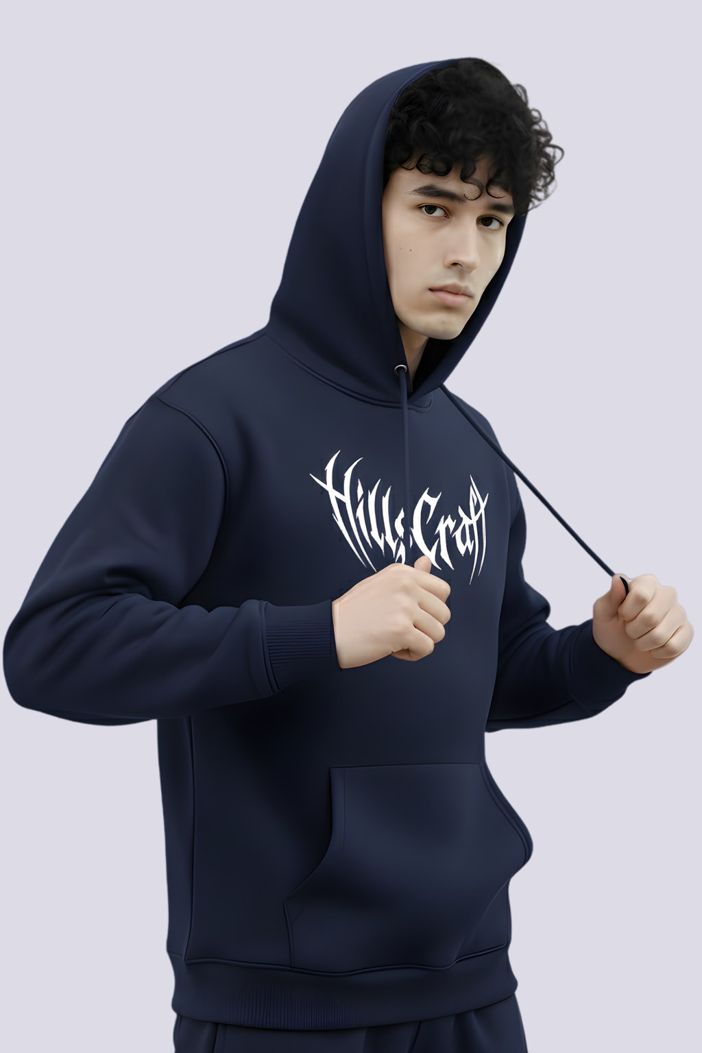 Navy Slayer Regular Unisex Hoodie  - NAVY BLUE