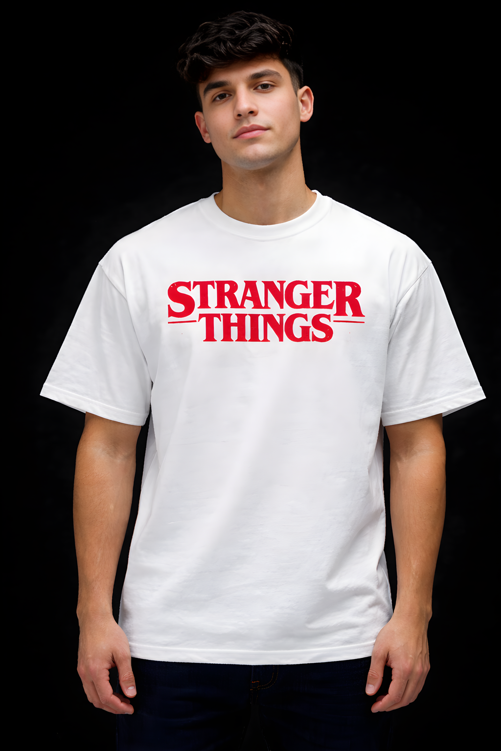 Stranger Things Oversized Tee - White