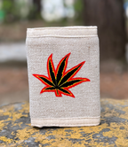 Printed Hemp Leaf Wallet