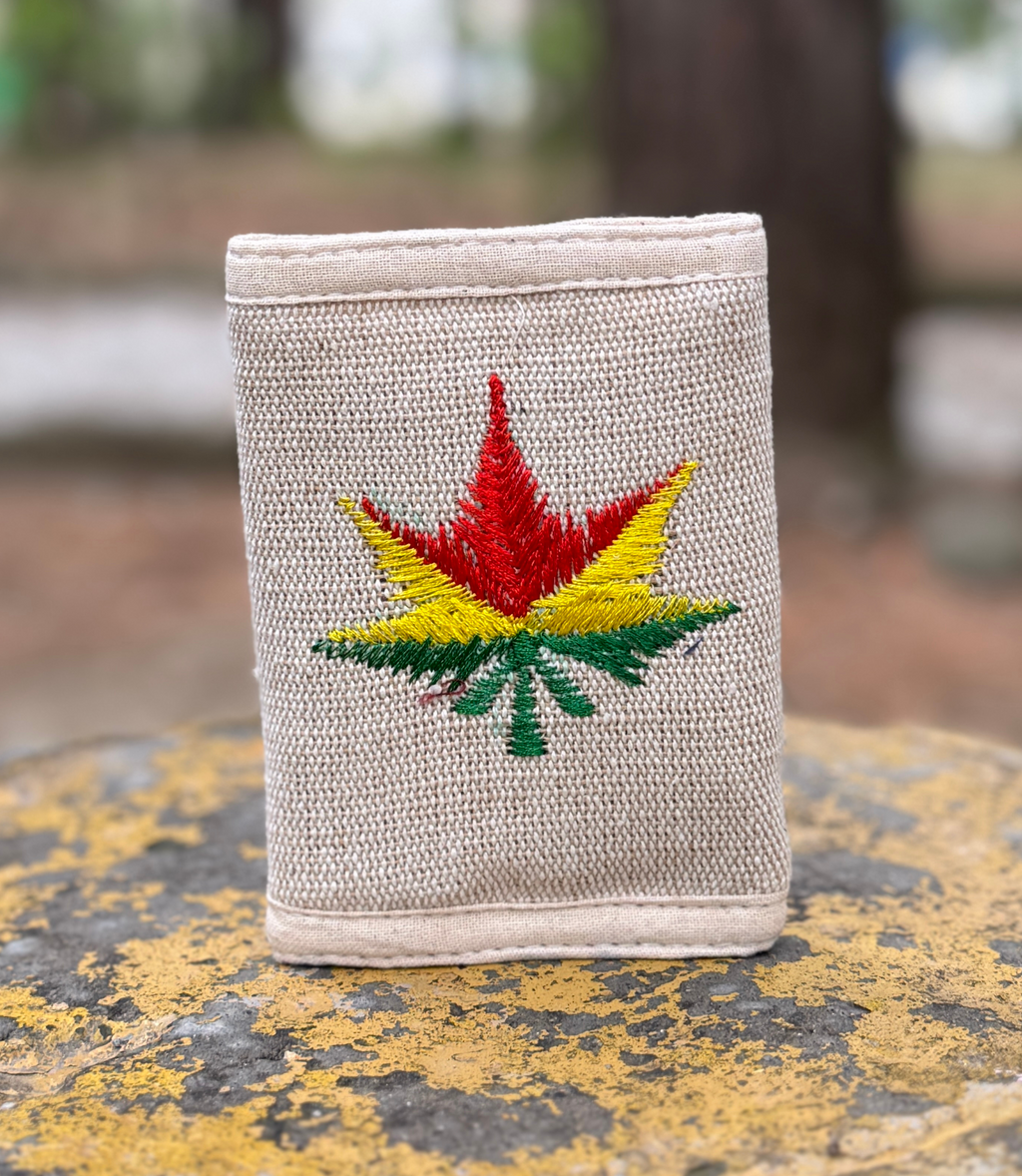 Embro Hemp Leaf Wallet - Tri Color