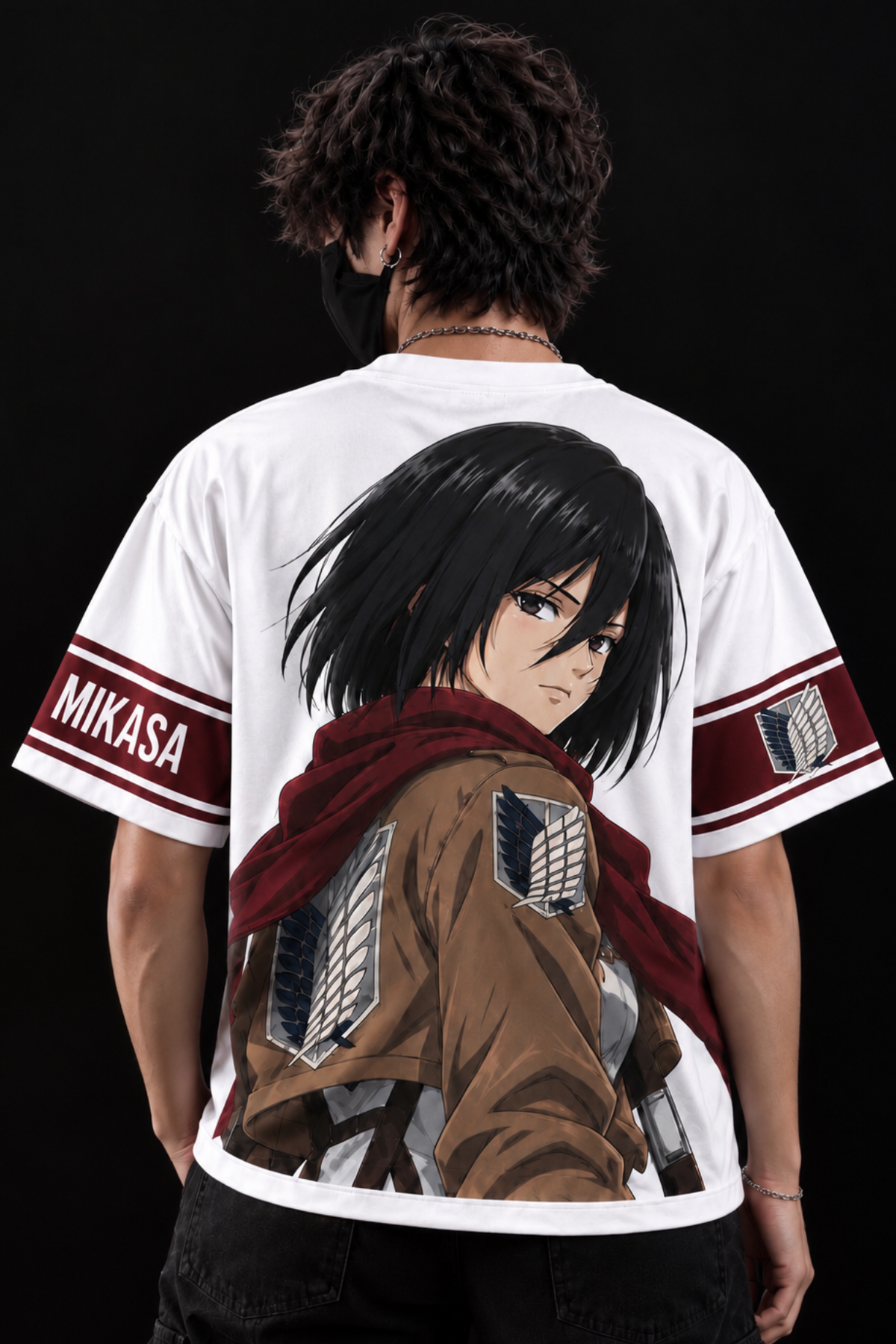 Mikasa Scarlet Oversized Tee – White
