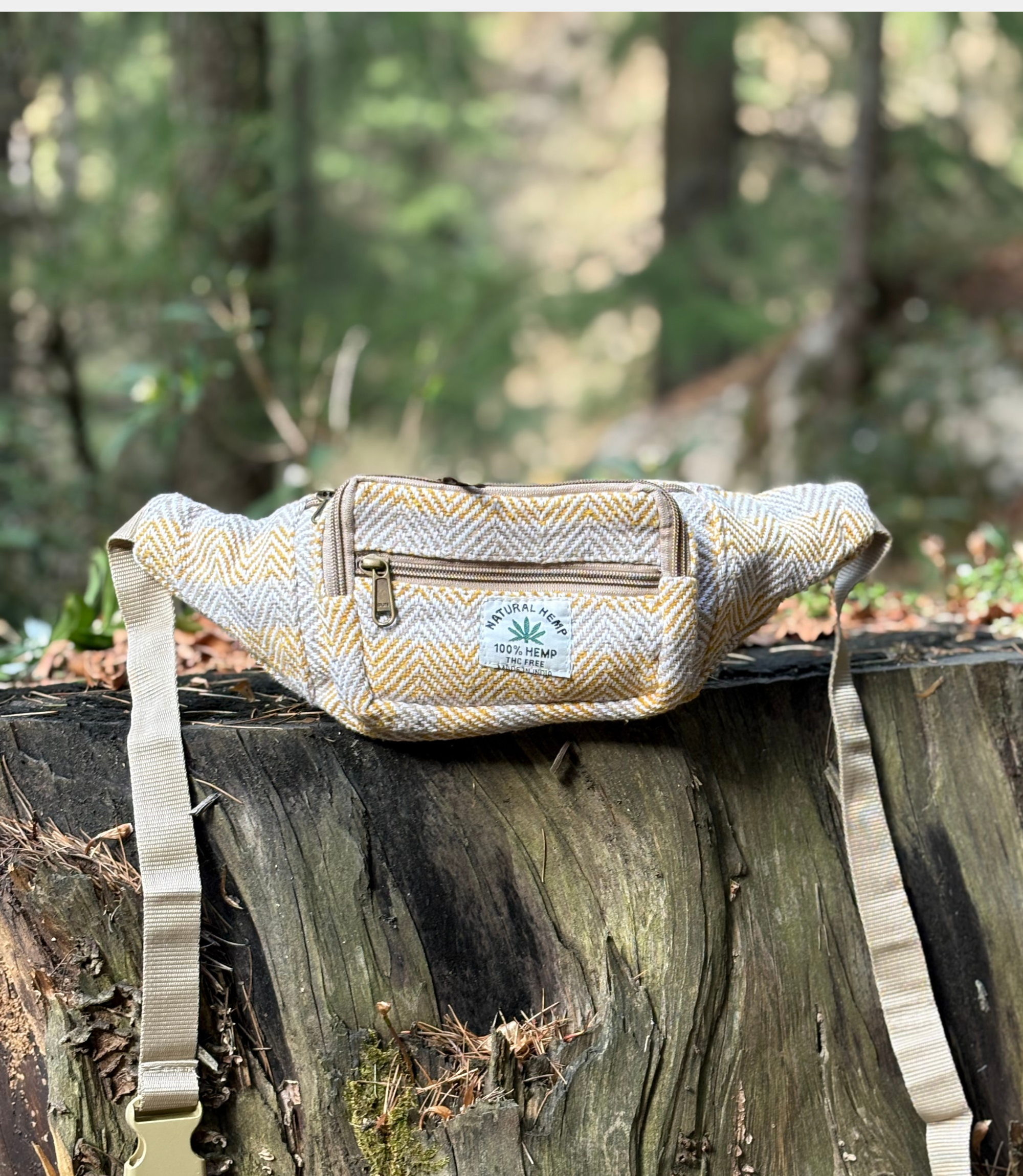 Hemp Waist Bag - Yellow
