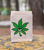 Printed Hemp eye Leaf Wallet