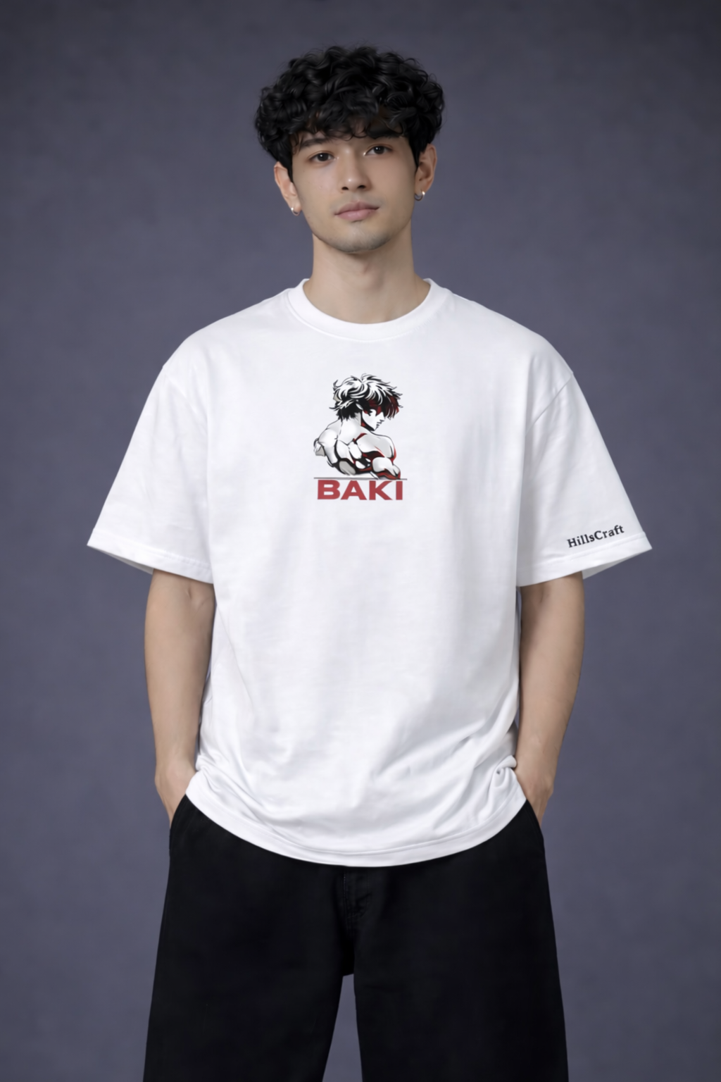 BAKI Oversized Tee - White
