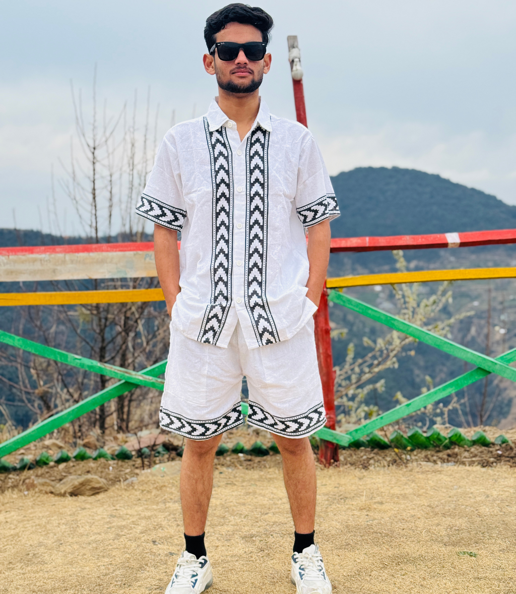 Summer Khadi CO-Ords Set