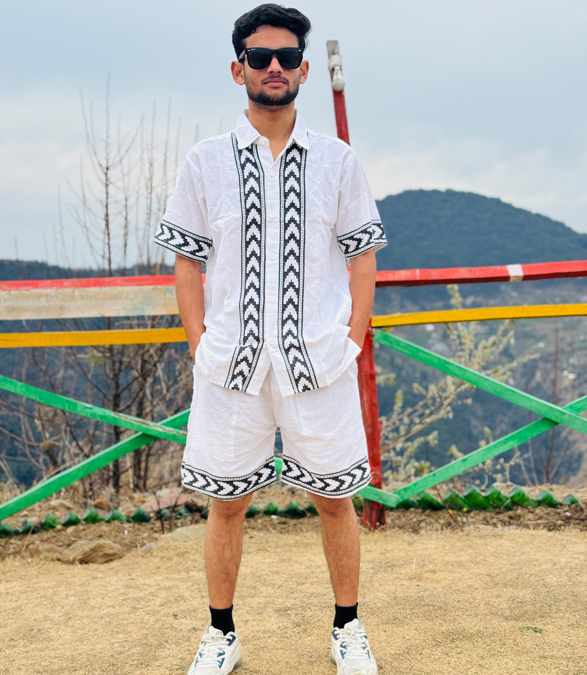 Summer Khadi CO-Ords Set