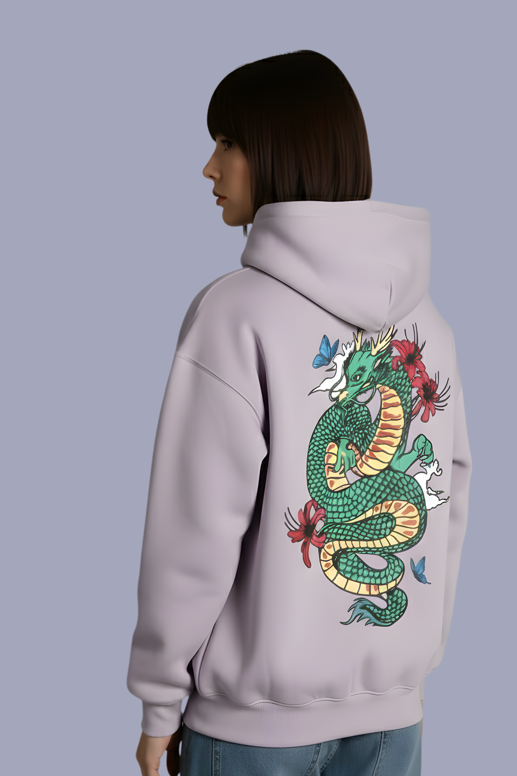 Mystic Dragon Unisex Regular Hoodie – Lavender