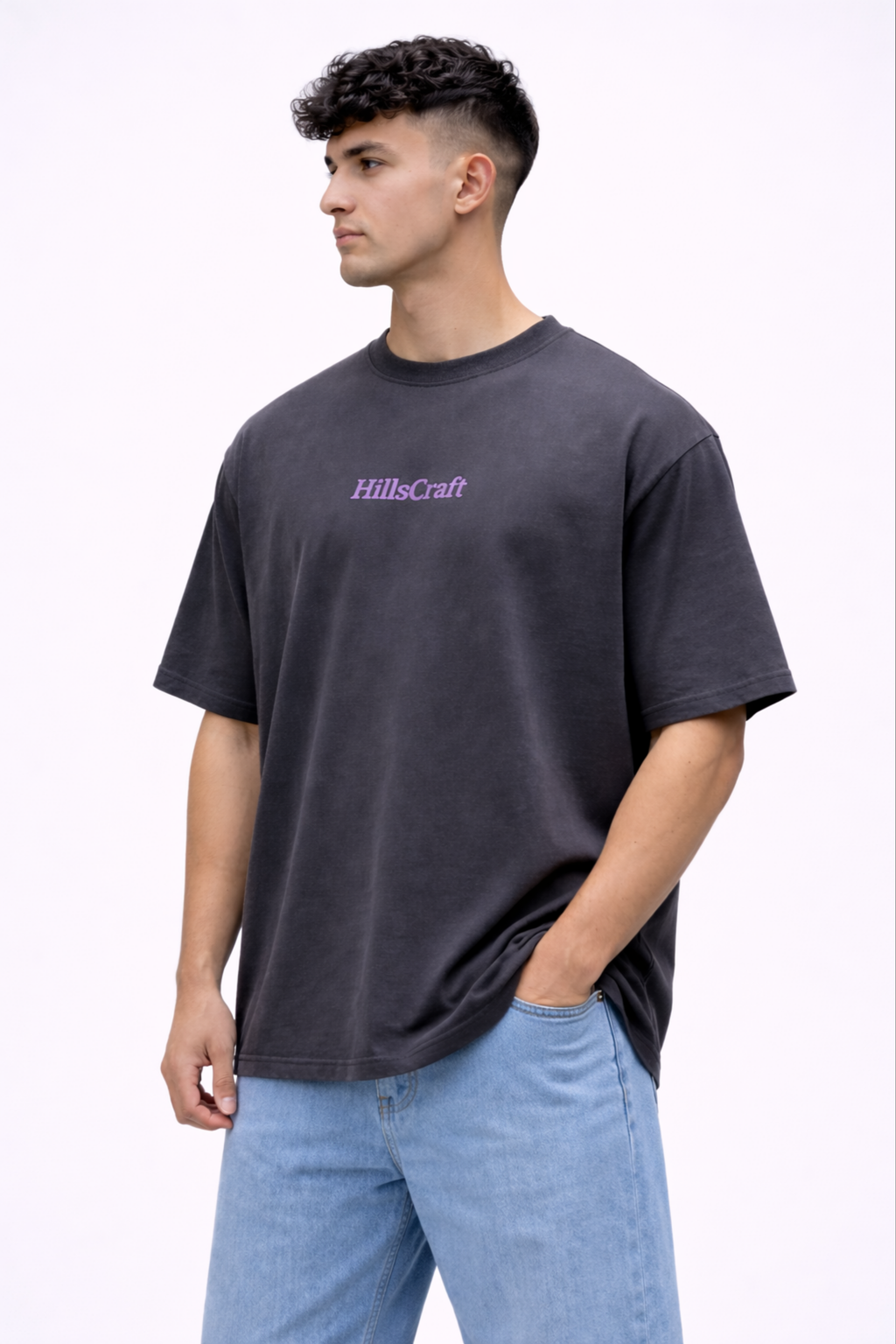 Serpent Warrior Oversized Tee - Grey