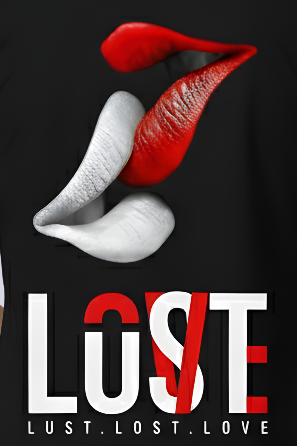 Lust Regular Fit Printed T-Shirt-Black