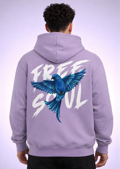 Free Soul Premium Oversized Hoodie  - Lavender