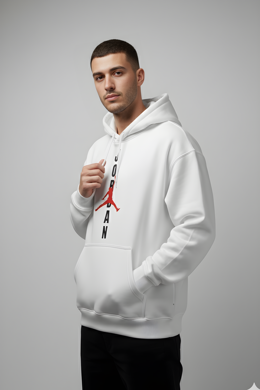 Jordan Premium Oversized Hoodie  - White