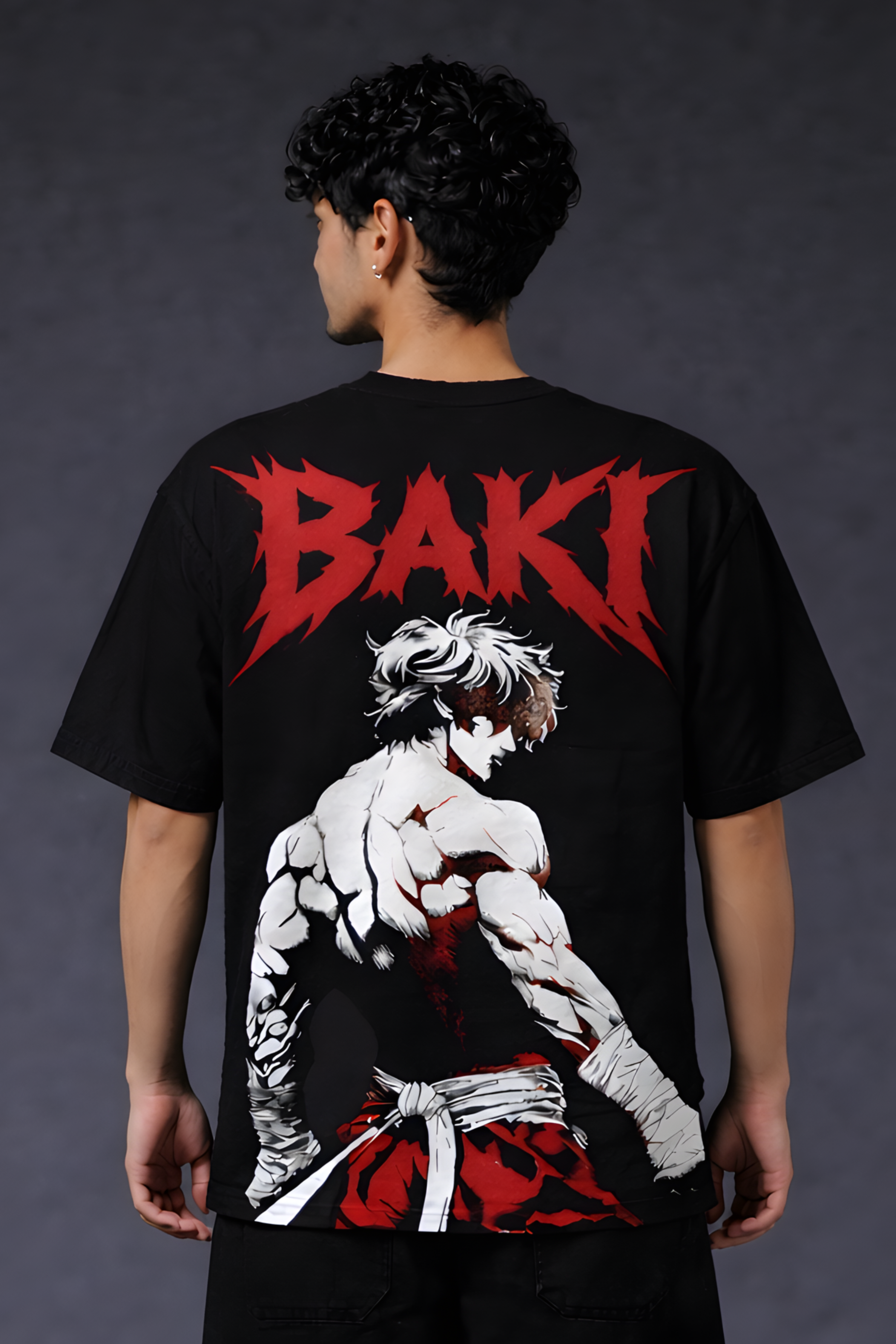 BAKI Oversized Tee - Black